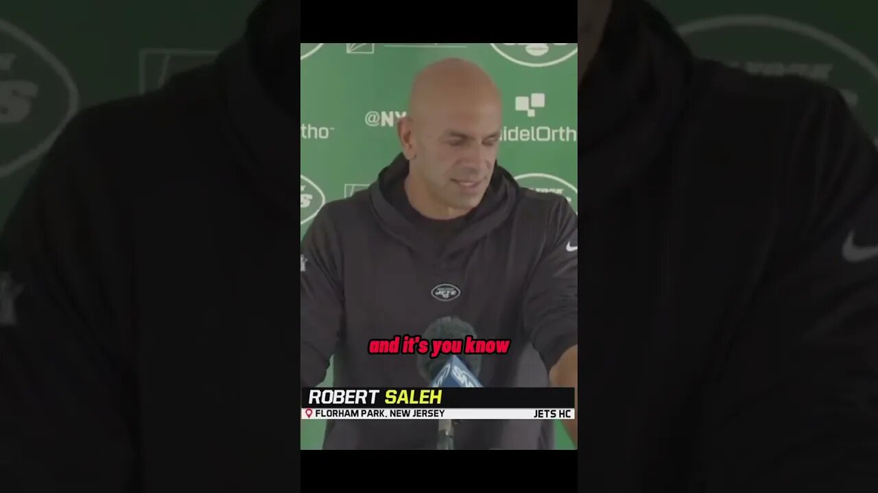 Robert Saleh talks about his backfield