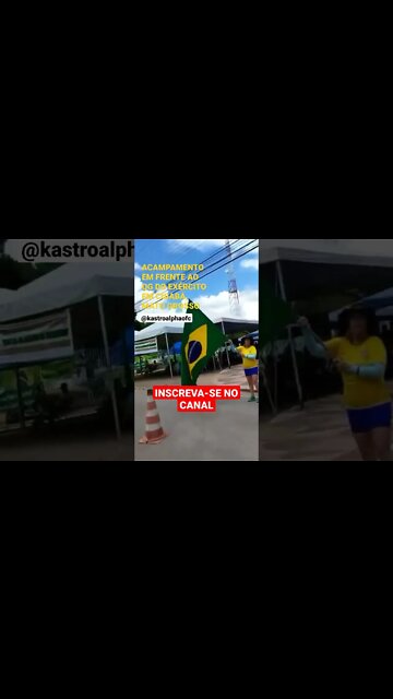 ACAMPAMENTO EM FRENTE AO QG DO EXÉRCITO EM CUIABÁ #shorts #brasil #cuiaba