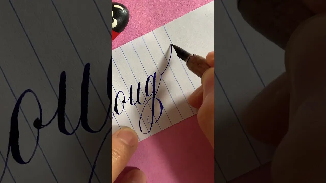 Calligraphy Words: Thoroughly (close up edit) #calligraphy #handwriting