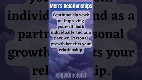 Men's Relationships : Personal Growth