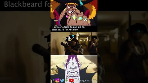 Moria tried to Press Blackbeard like #shorts #onepiece #blackbeard