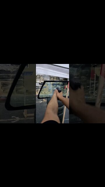 Shooting through a windshield