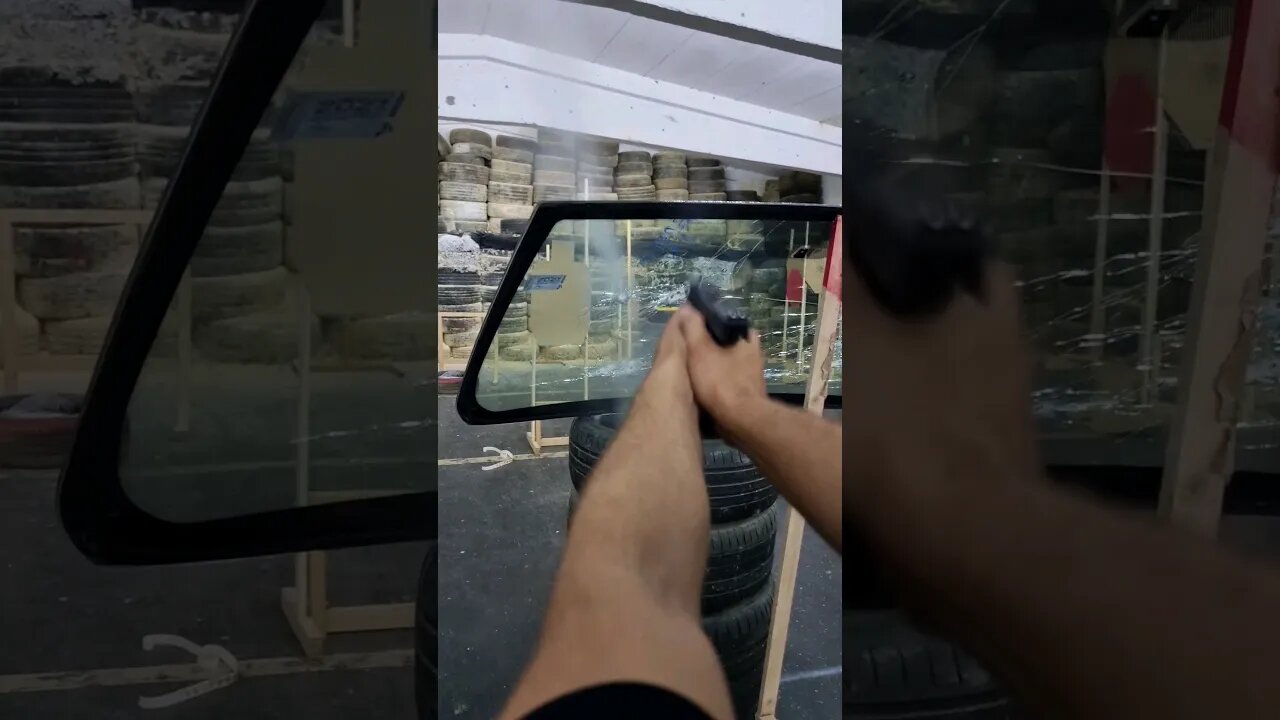 Shooting through a windshield