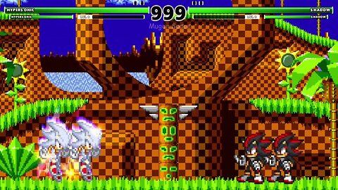 2 Hyper Sonic VS 2 Shadow I Sonic Battle Rematch