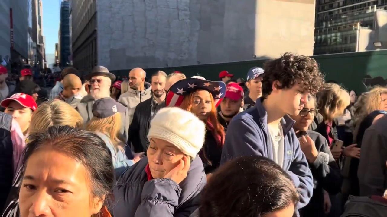 President Trump Followers From All Over The USA Gather IN NYC