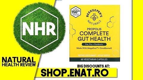 Beekeeper's Naturals, Propolis Complete Gut Health, 60 Vegetarian Capsules