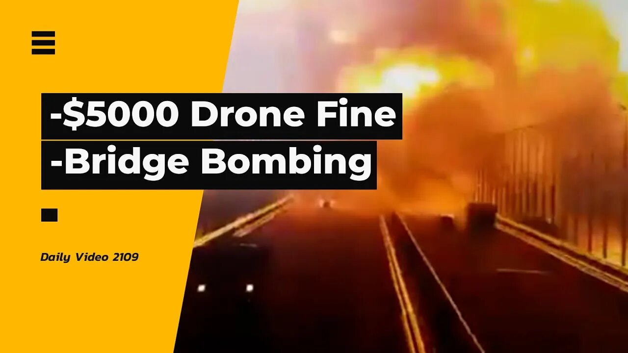 Illegal University Drone Flight Fine, Ukraine and Russia Infrastructure Bombings