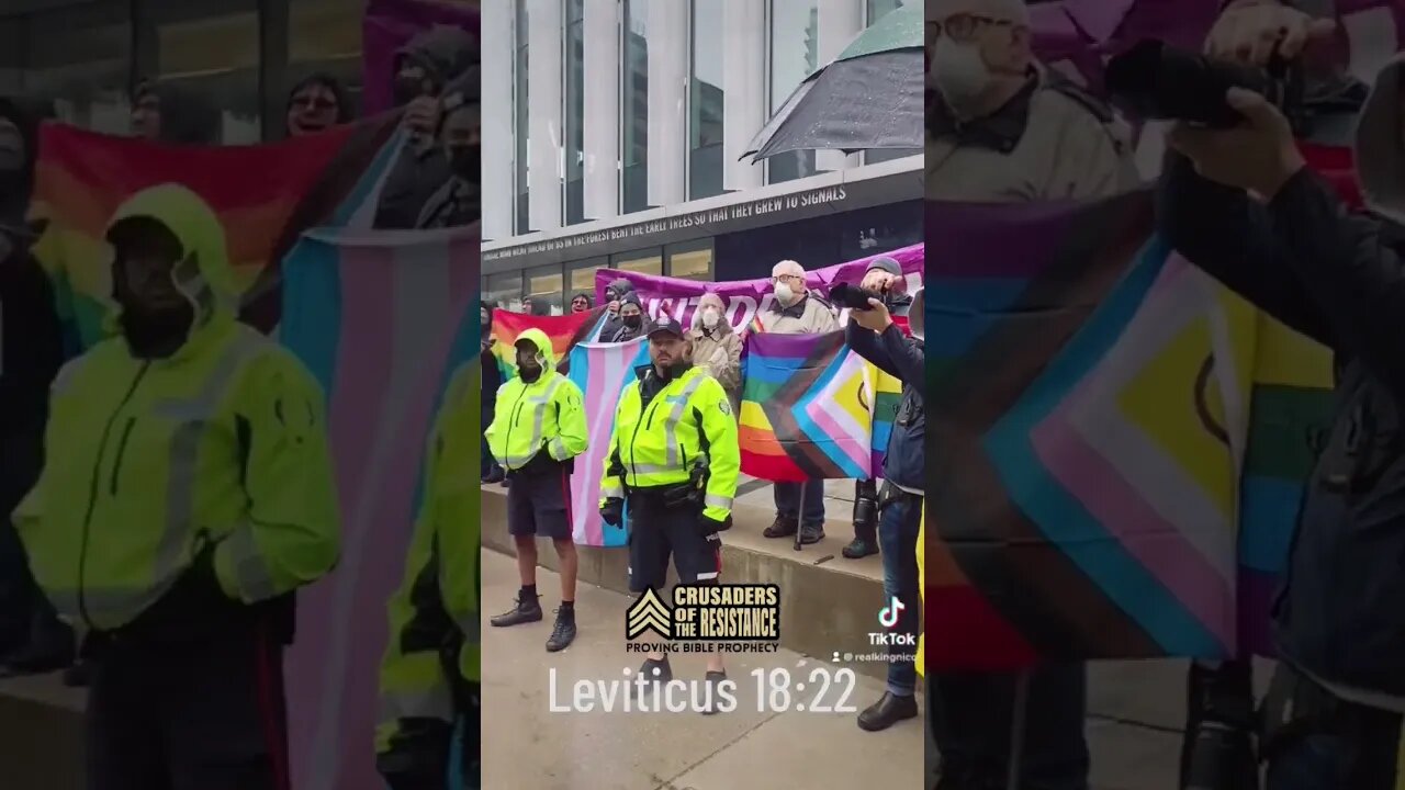 Leviticus 18:22 #Bible #Prophecy #DragQueen #StoryTime #Satan #Baphomet #LGBT #Toronto