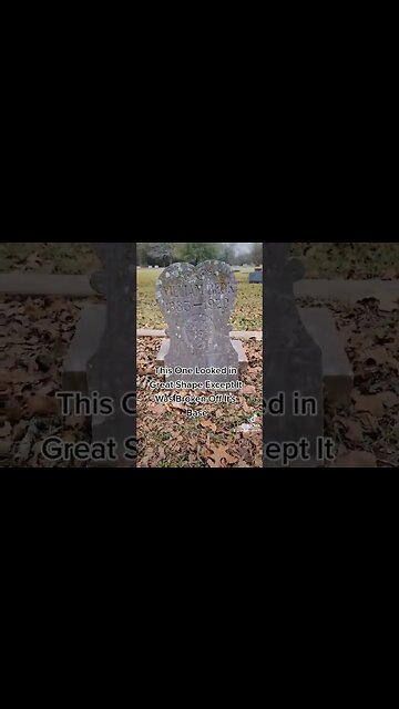 Looks Great Except the Base. #grave #headstone #broken #cemetery