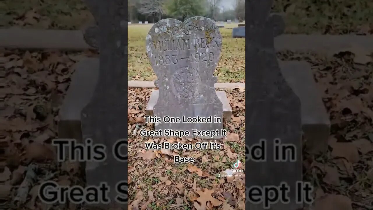 Looks Great Except the Base. #grave #headstone #broken #cemetery