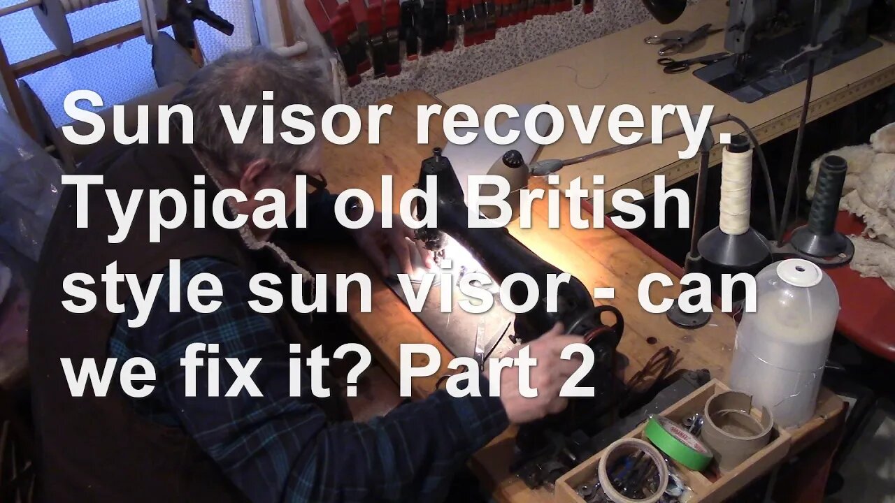 Sun visor recovery. Typical old British style sun visor - can we fix it? Part 2