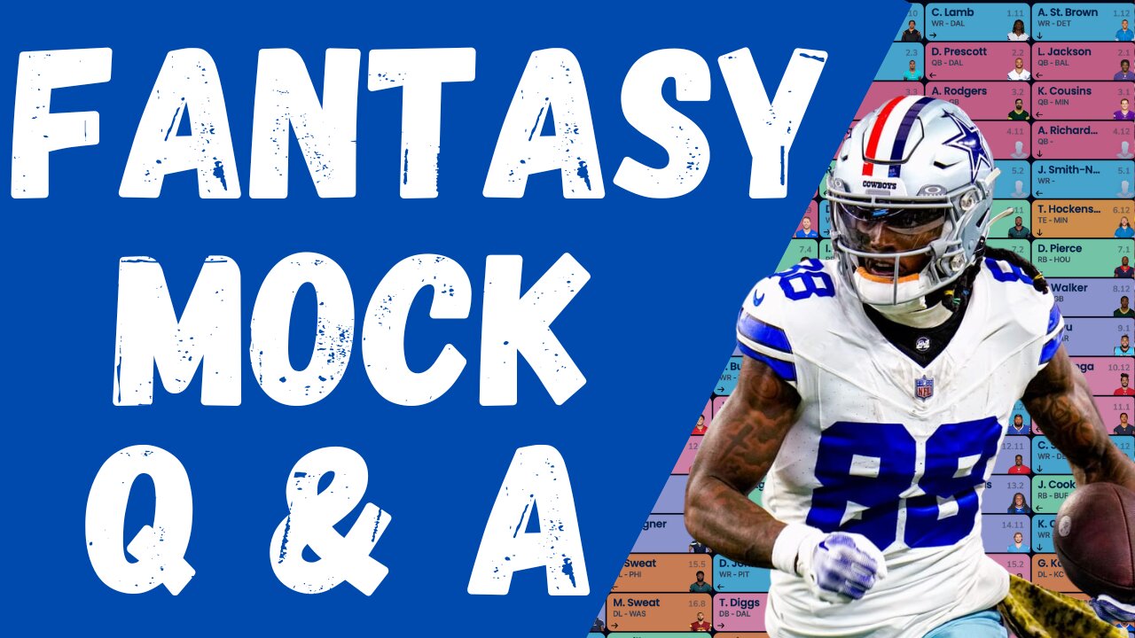 Tuesday Fantasy Football Mock Drafts, Multiple Mock Drafts & Q + A