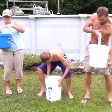 Family Puts A Twist On The Classic Ice Bucket Challenge