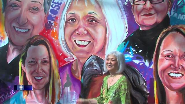 3-D mural celebrates women who have been patients at Beaumont Hospital