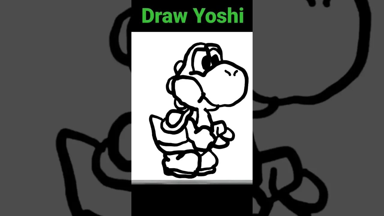 Draw Yoshi Fast and Easy! #yoshi #mario #nintendo