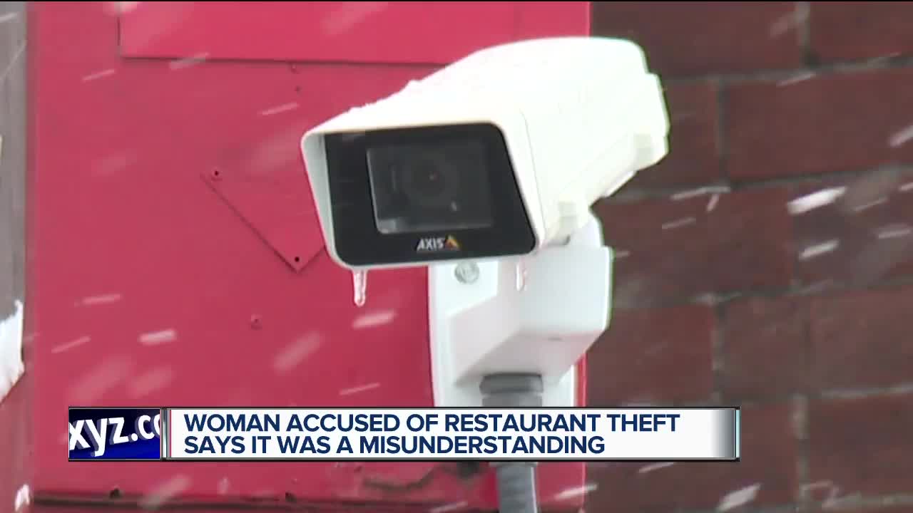 Woman accused of restaurant theft says it was a misunderstanding