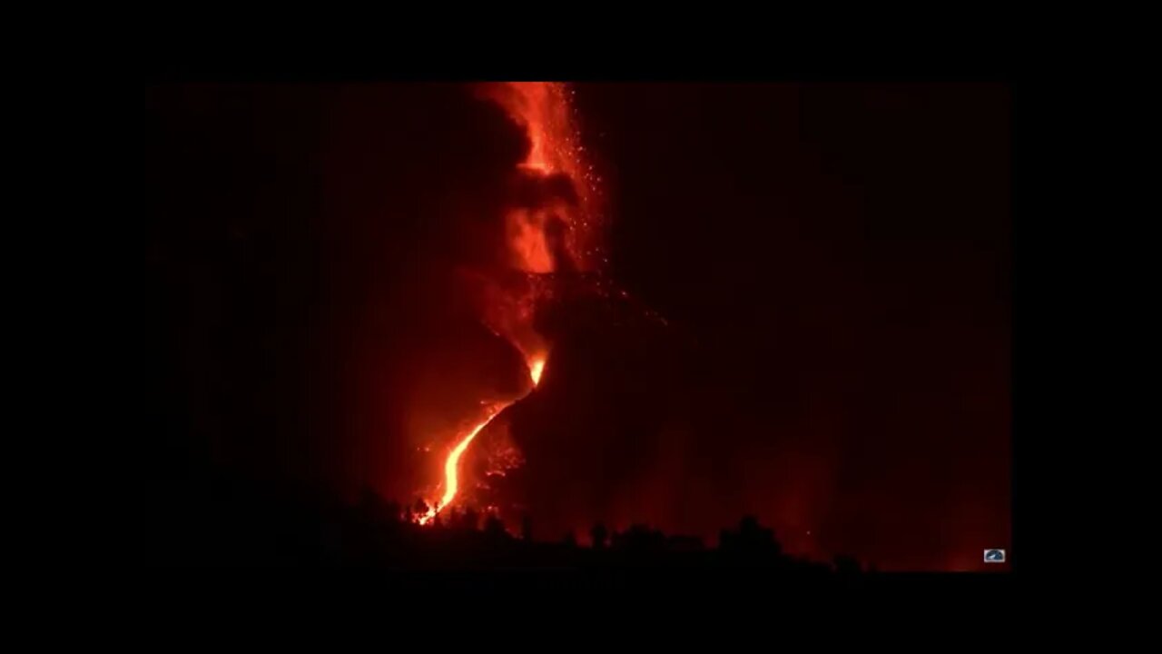 lighting on la palma volcano