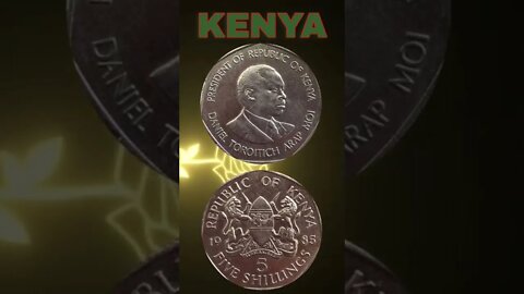 Kenya 5 Shillings 1985.#shorts #coinnotesz