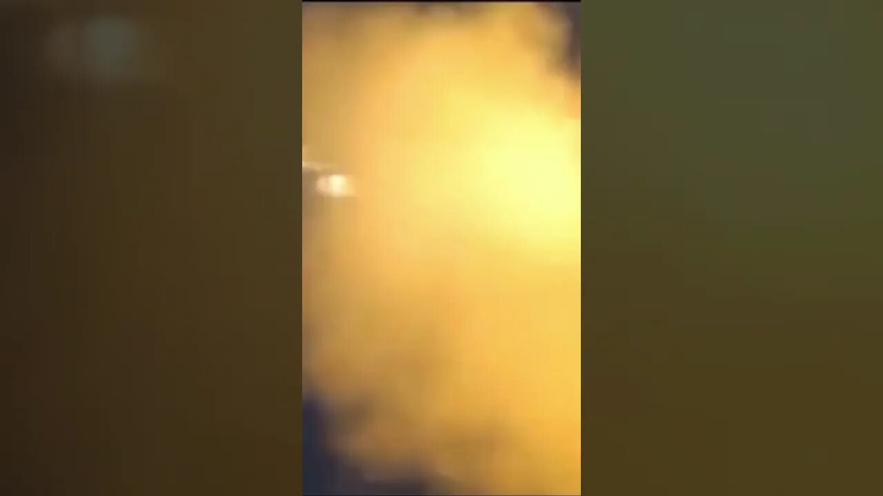 Several HIMARS launchers in Ukraine firing a salvo of rockets.