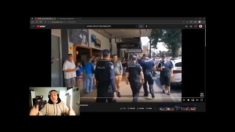 AUSSIES PROTECT BAR FROM COPS