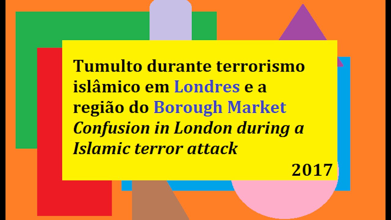 Tumulto durante terrorismo islâmico em Londres