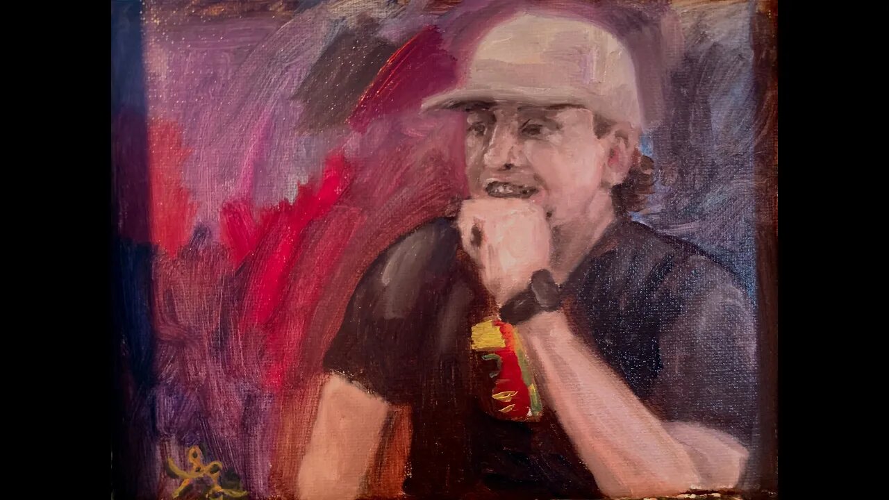 WATCH ME PAINT PORTLAND ANDY! FIRST PORTRAIT IN OILS