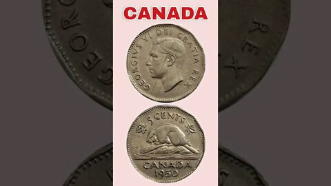 Canada 5 cents 1950.#shorts #coinnotesz