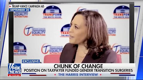 JUST IN: Bret Baier asks Kamala Harris if she still supports taxpayer-funded gender reassignment sur