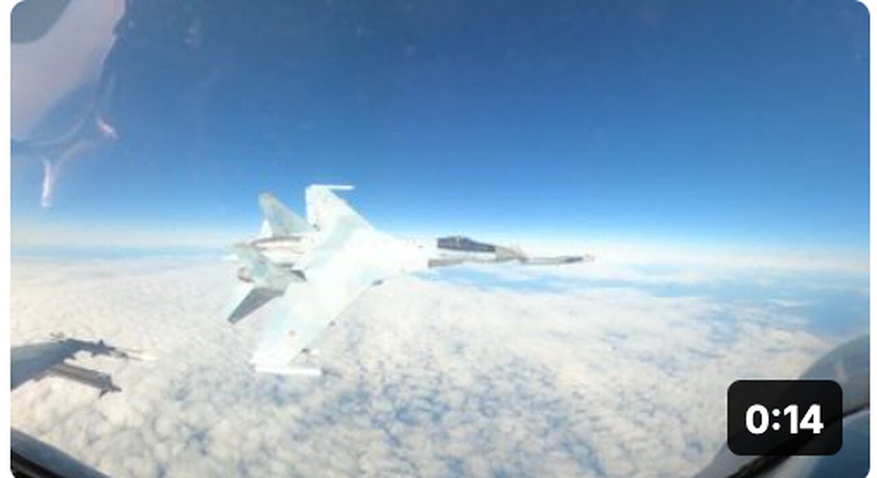 Watch: Russian Jet Buzzes NORAD Warplane Off Alaska