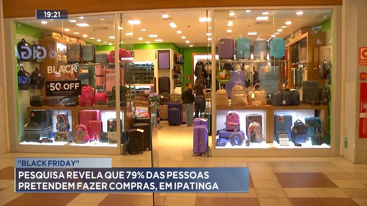 Black Friday: Pesquisa revela que 79% das Pessoas pretendem fazer compras, em Ipatinga.