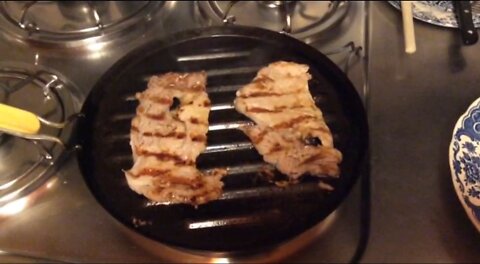 Recipe: Grilled Steaks and Boiled Potatoes.