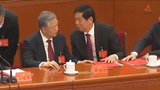 new Footage Shows Moments Before Hu Jintao Left CCP Congress