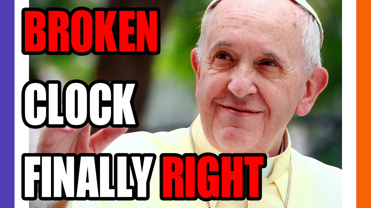 Pope Francis Is Right About Israel