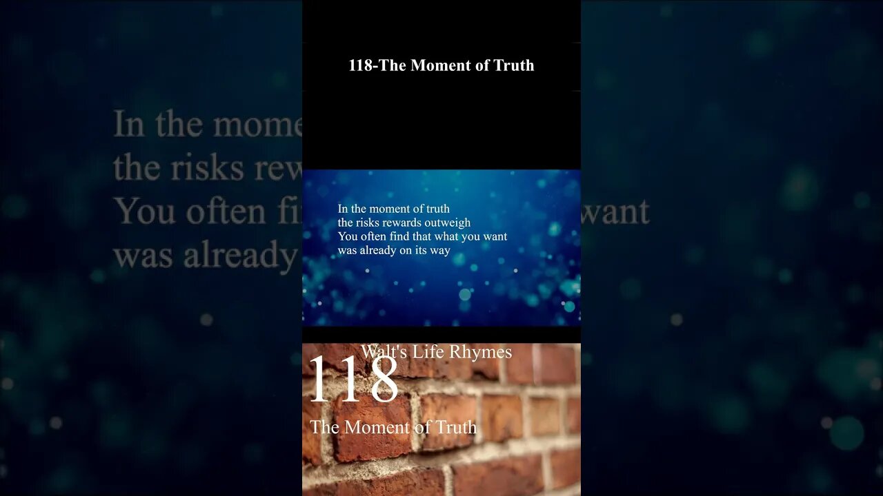 118-The Moment of Truth #short