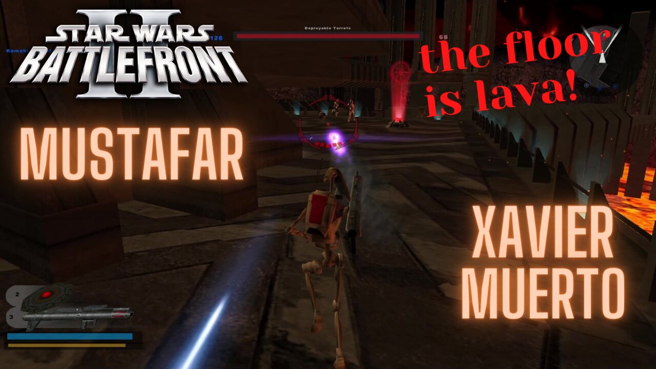 Star Wars Battlefront 2 (2005) Multiplayer / Mustafar with Xavier Muerto