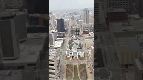 View at the top of the St Louis Arch 🧐