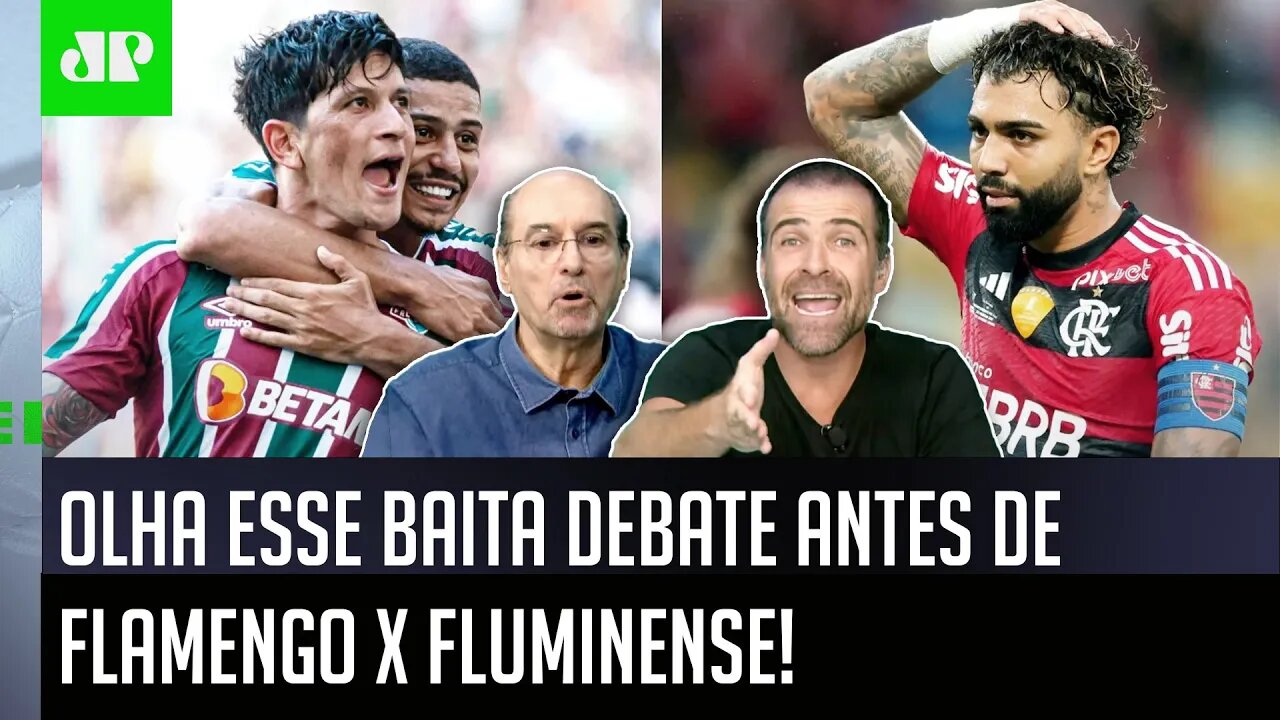 "ISSO É UMA VERGONHA! O Flamengo hoje contra o Fluminense TEM QUE..." OLHA esse DEBATE!