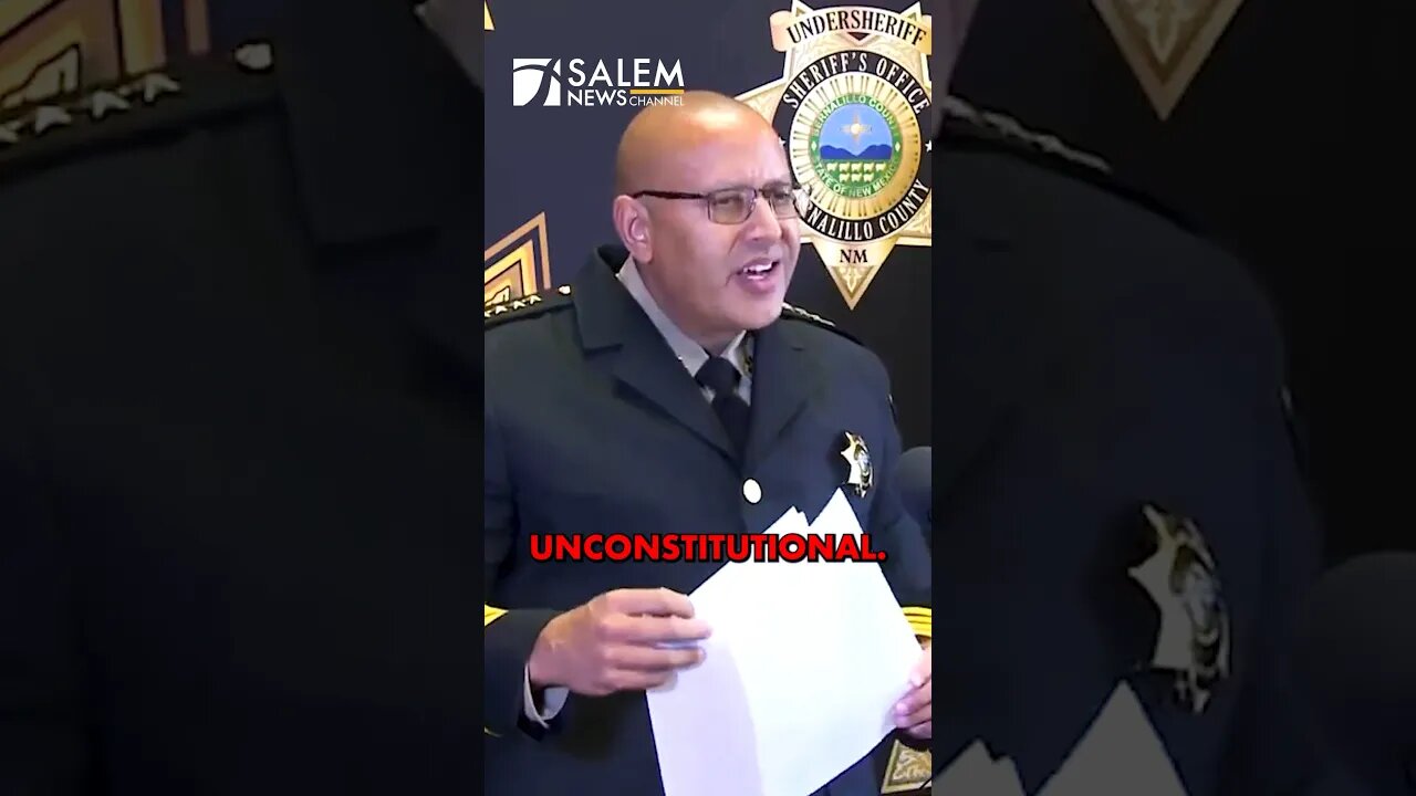 New Mexico County Sheriff Will NOT Enforce Governor's UNCONSTITUTIONAL Order #youtubeshorts
