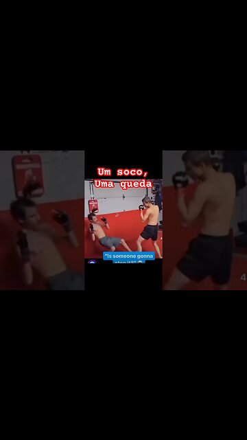 Um soco, uma queda #autodefesa #kravmaga #combate #esporte #luta #mma #ufc #boxing #boxe #sparring