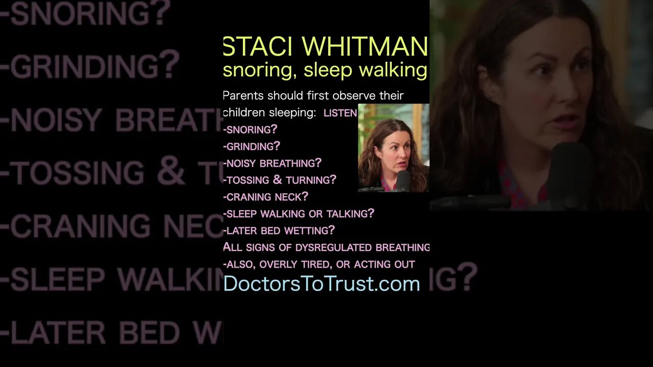 Staci Whitman. Snoring