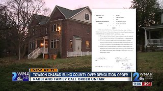 Towson Chabad Suing County Over Demolition Order