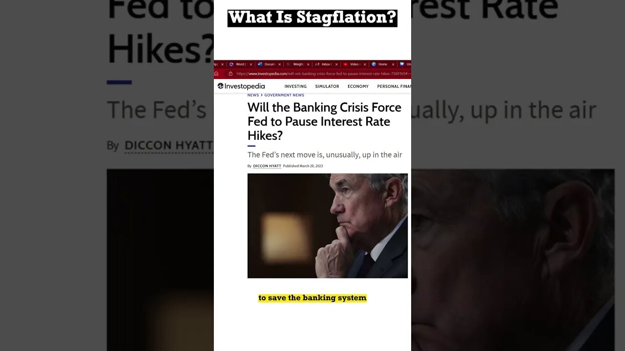 STAGFLATION - What is it?