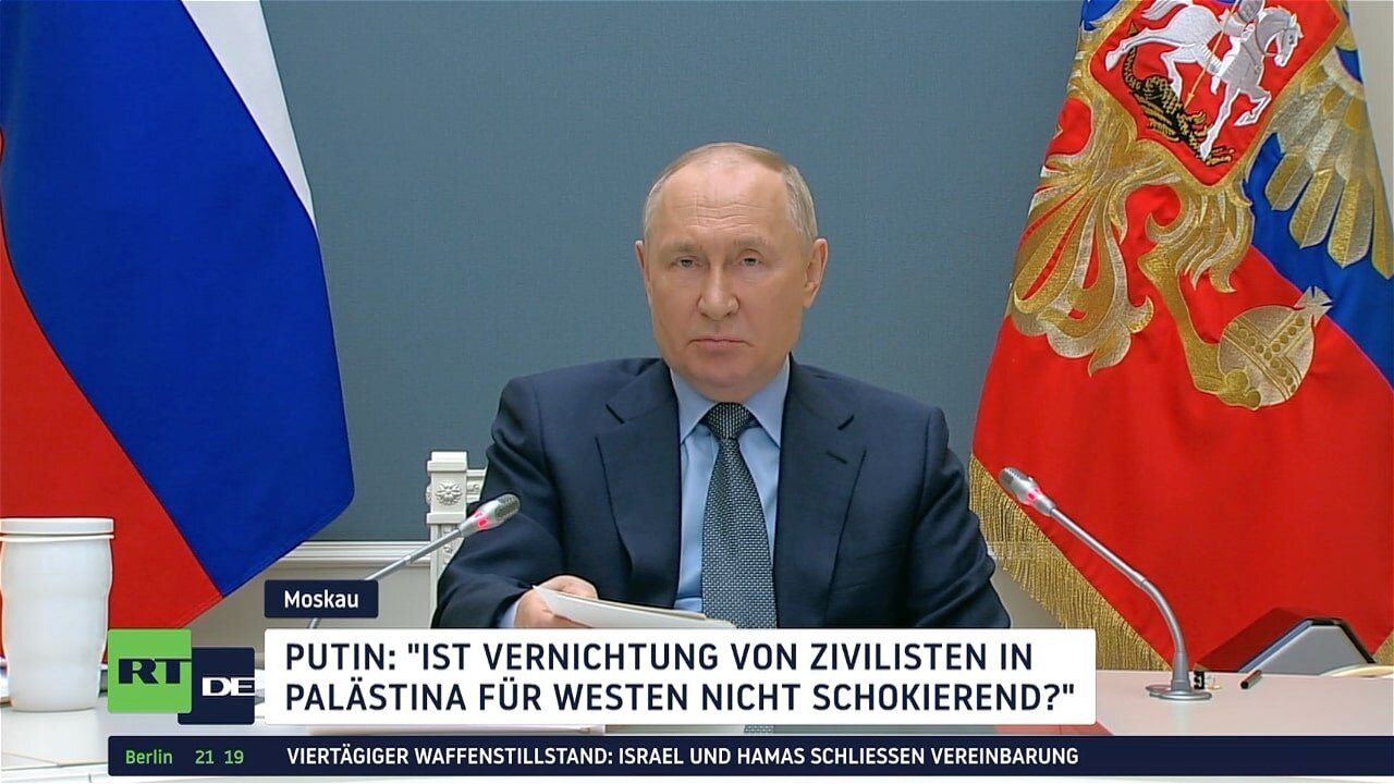 Putin: "Ist Tötung von Zivilisten in Palästina für Westen nicht schockierend?