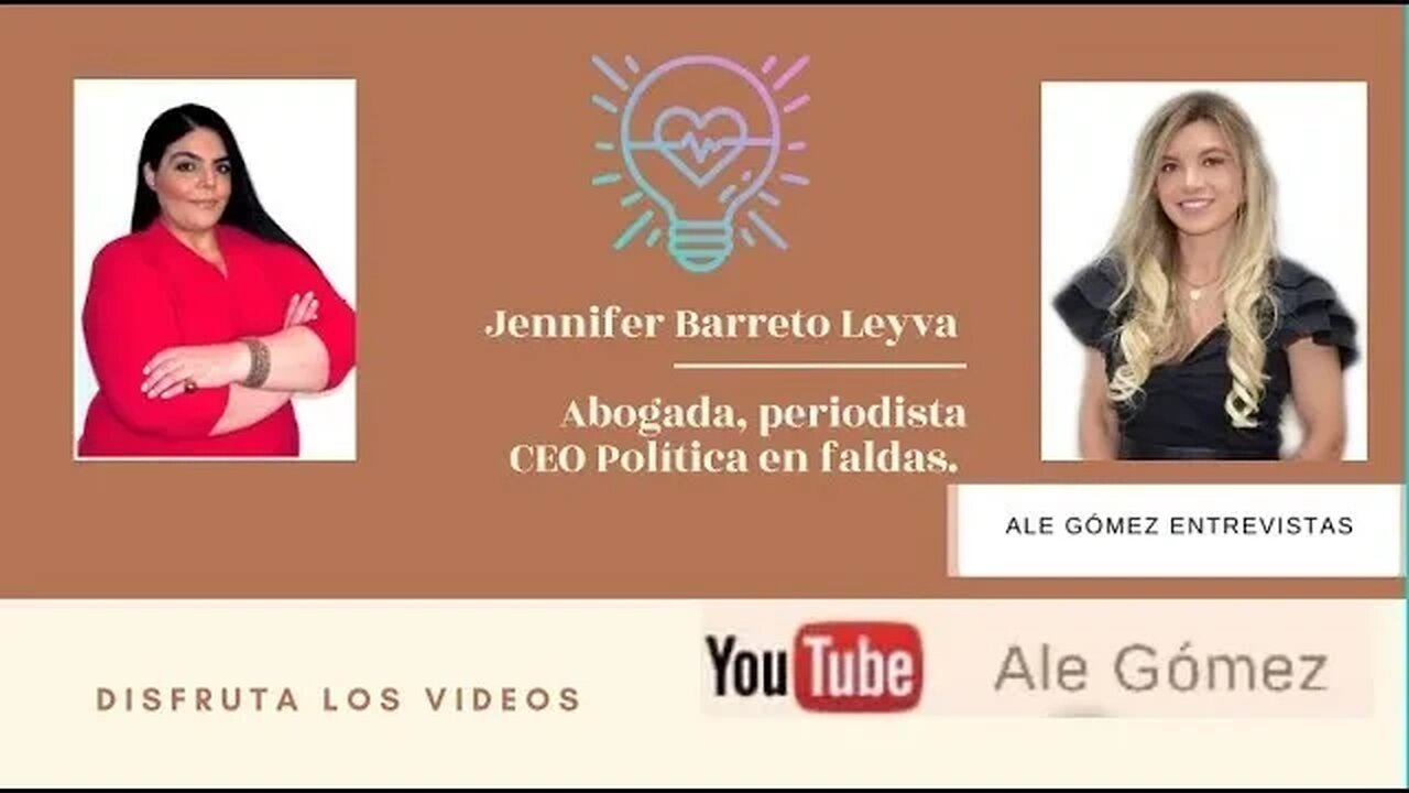 Entrevista a la influenciadora, abogada, periodista Jennifer Barreto Leyva