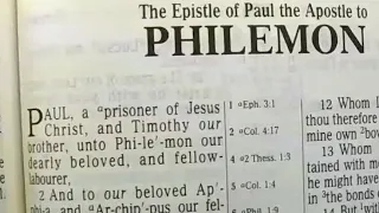 The Epistle of Paul to Philemon