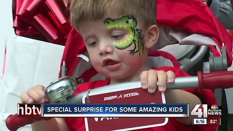 Special needs kids receive adaptive bicycles