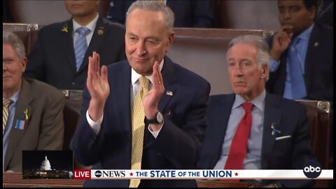 Sen Schumer Awkwardly Claps By Himself