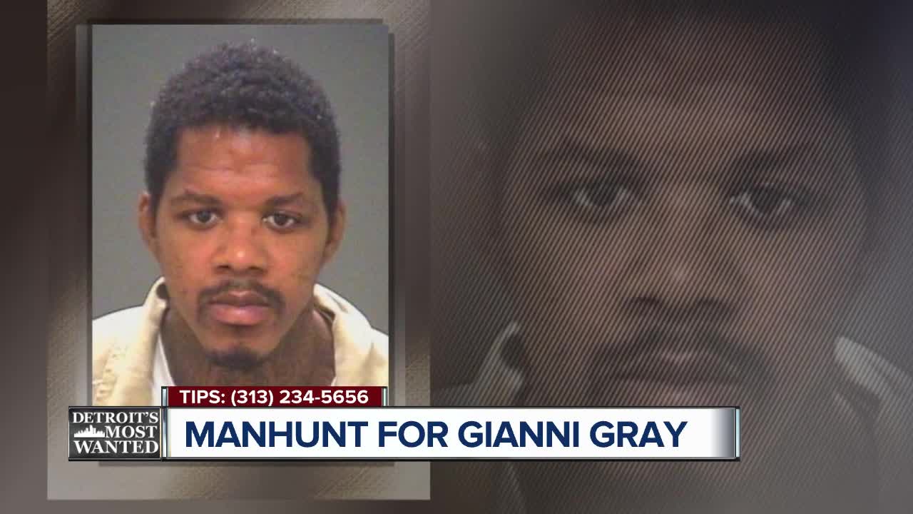 Detroit's Most Wanted: Gianni Gray wanted for double murder may be hiding in metro Detroit