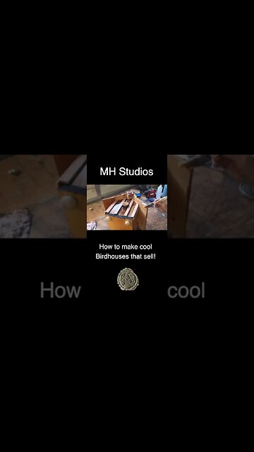 How to make cool birdhouses that sell!! # Shorts