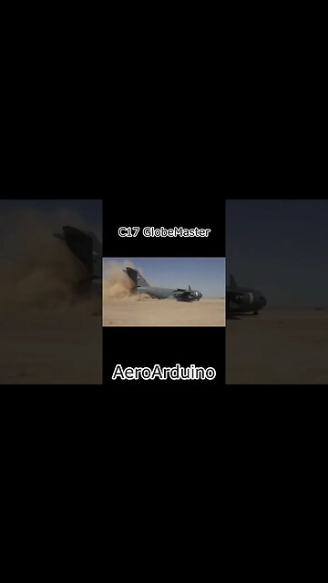 Weird C17 GlobeMaster Land On Desert Sand #Aviation #Fly #AeroArduino